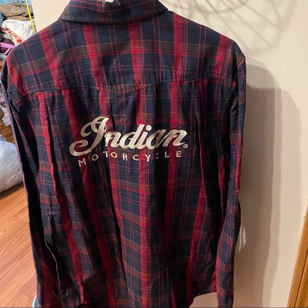 Indian Motorcycle long sleeve button down